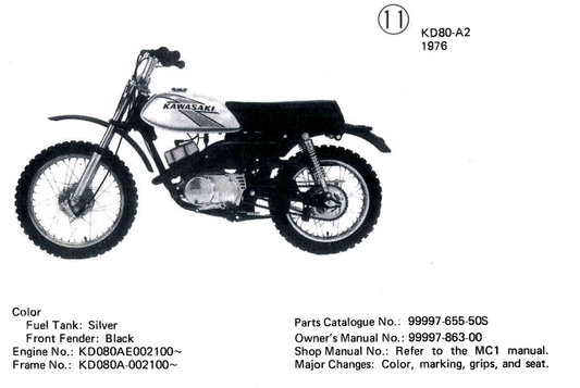 KD80A1 1976 identification