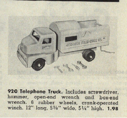 Structo Telephone Truck advertisment