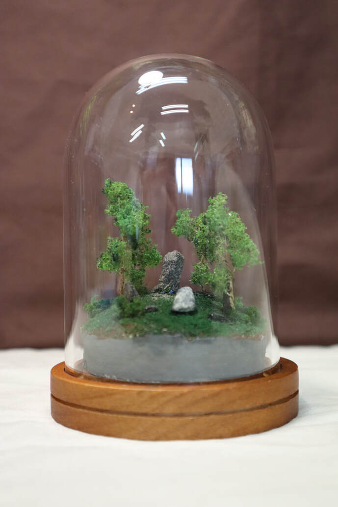 stone circle stone henge time travel outlander diana gabaldon diorama in a jar