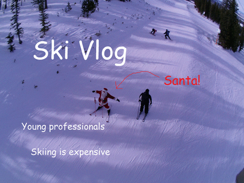 Skier Vlog Santa