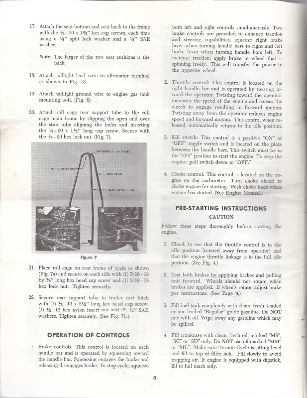 Montgomery Ward Terrain Cycle manual