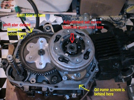 pit bike engine clutch