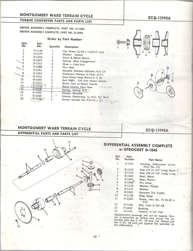 Montgomery Ward Terrain Cycle manual