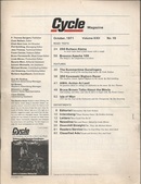 Cycle magazine October 1971