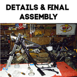 vintage motorcycle final assembly